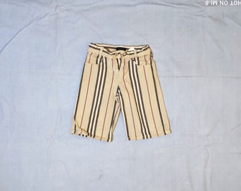 Authentic Burberry Vintage 90s Shorts, Size 5-6 Years, Multicoloured