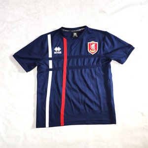 Rare Errea U. S. Grosseto Official Football Soccer Jersey, Size XS, Blue/Red Colour