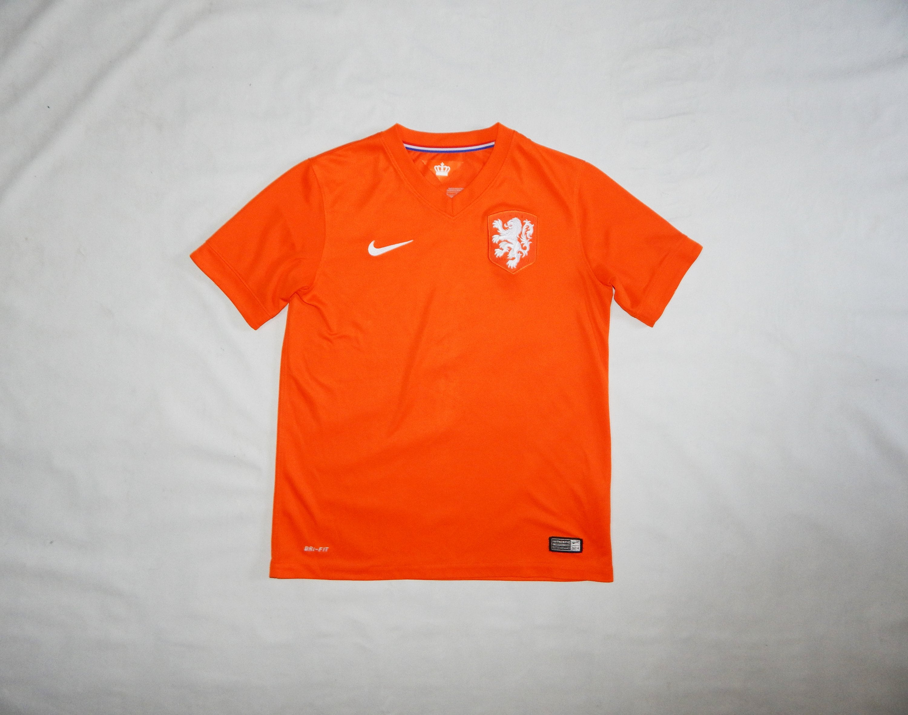 Vintagewonderswell Nike Holland Netherlands Official 2014 Football Soccer Jersey, Size 12-13 Years, Orange Colour
