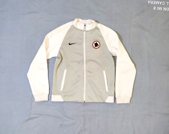 AS Roma, offizielle Fußball-Fußballjacke von Nike, Nr. 11, Größe 12–13 Jahre, Farbe Grau/Weiß