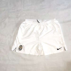 Juventus Football Soccer Shorts by Nike, Size 12-13 Years, White/Black Colour