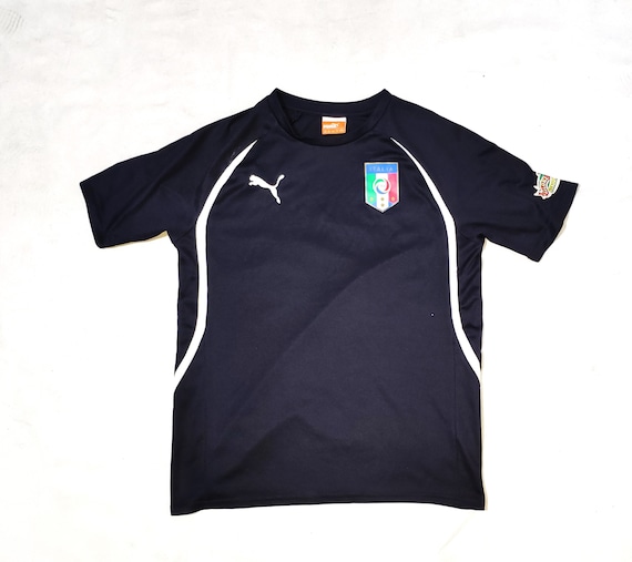 Italy National Team Official Football Soccer Training Jersey by Puma Size 13 14 Years Us YXL D 164 Uk 32 34 Dark Blue white Etsy Australia