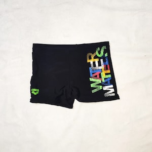 Arena Vintage 1990s Swimsuit Shorts , Size 10-11 Years, Multicoloured