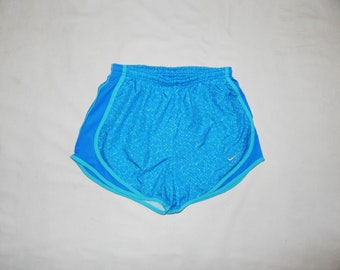 Nike Vintage 1990s Running Short Shorts, Size S, Light Blue Colour