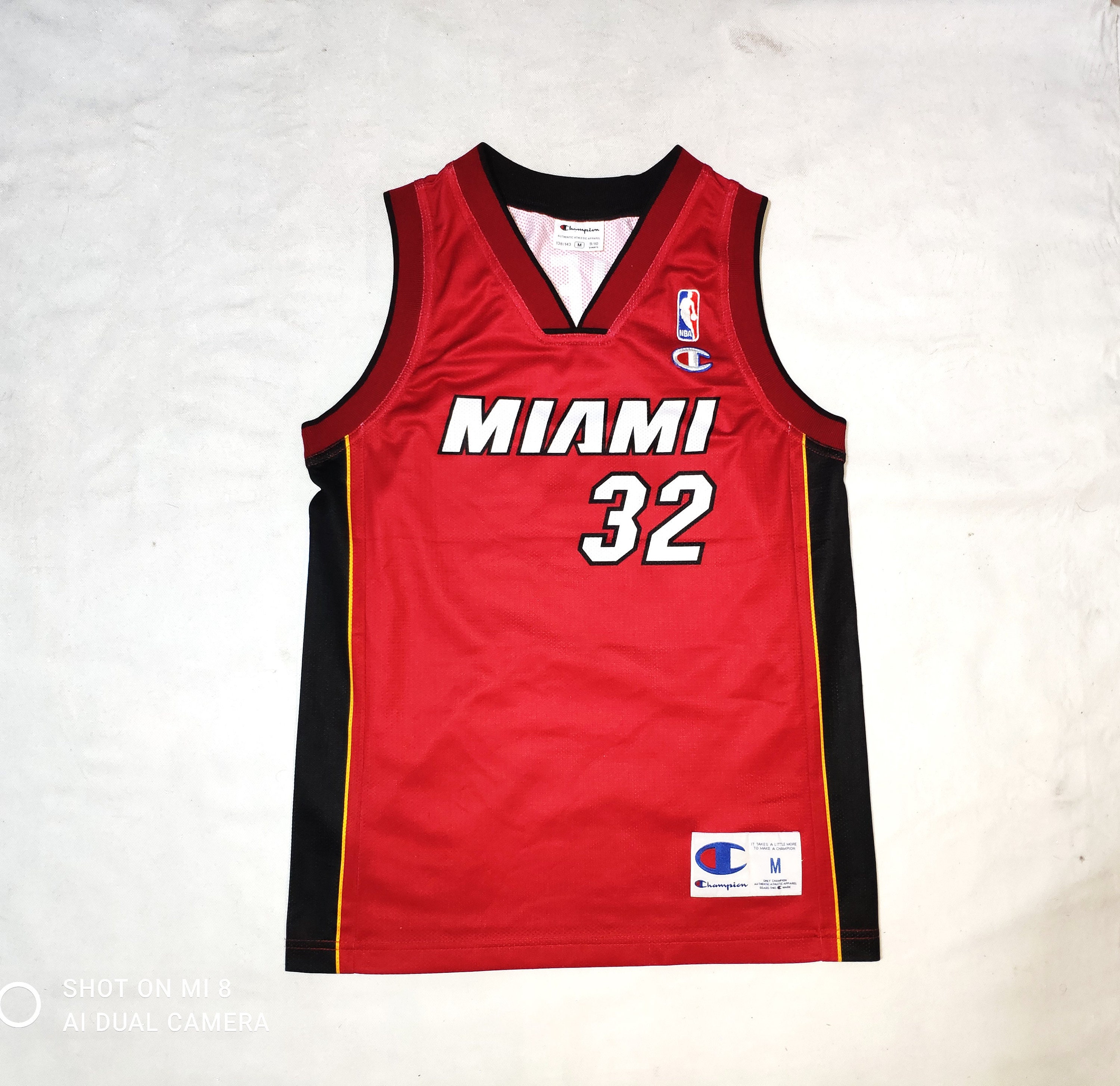 Miami Heat Champion NBA Jersey #32 Shaquille O'Neal Basketball Men Size XL