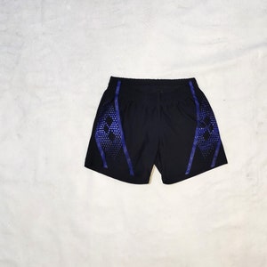 Renihg Vintage 1990s Swimsuit Shorts , Size 14, Black/Blue Colour