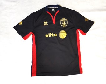 Rare Errea Sambenedettese Official Football Soccer Jersey, Size XS, Black/Red Colour