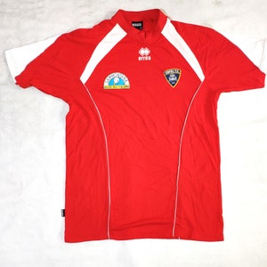 Empoli Official Fußball Fußball Jersey von Errea, Größe XXL, Rot/Weiß Farbe