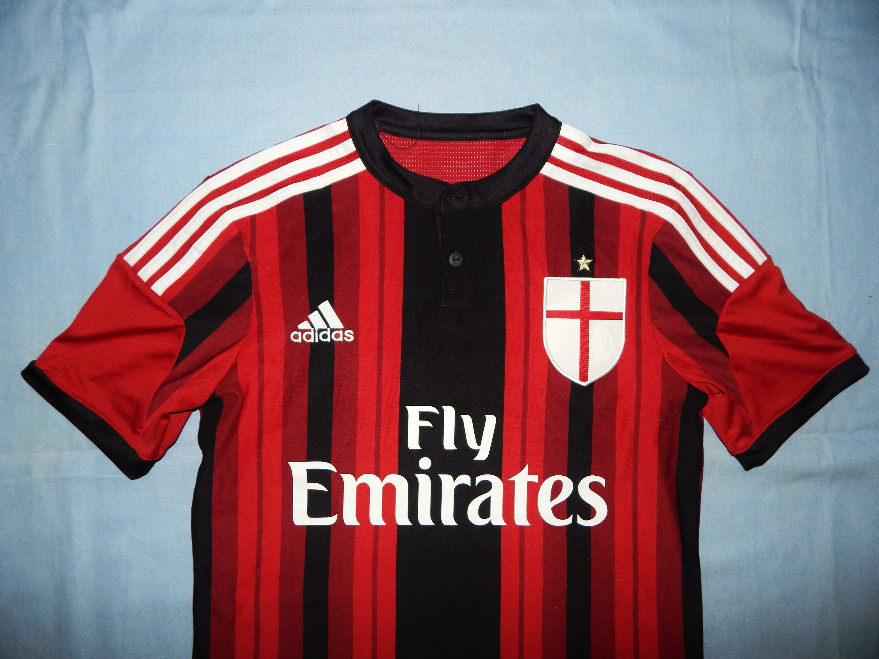 Adidas Official 2014-15 AC Milan Football Soccer Jersey Size - Etsy