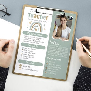 Editable Modern Boho Plants Decor Meet the Teacher Template Editable ...