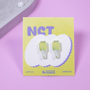 NCT Tiny Lightstick Acrylic Earring | K-pop 127 Dream | Creative Cookie