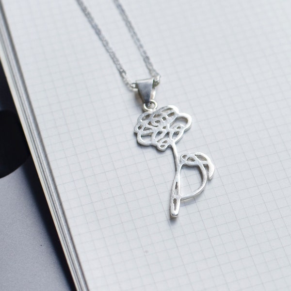 CLEARANCE SALE: BTS Love Yourself Her O Necklace in Silver