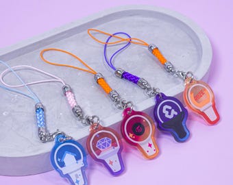 Kpop Lightstick Phone Charm | Acrylic Mini Keychain