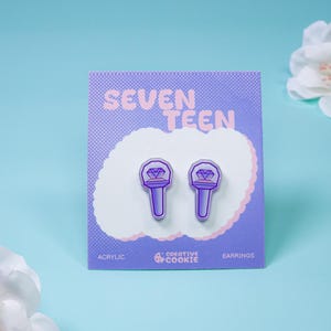 Seventeen Tiny Lightstick Acrylic Earring | K-pop | Creative Cookie