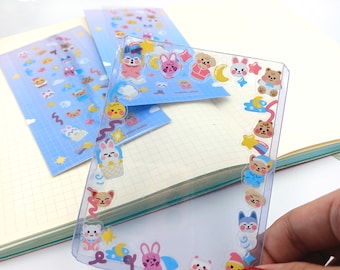 CLEARANCE Skzoo Transparent Deco Sticker Sheet | Stray Kids | K-Pop Planner Journal Bujo Deco