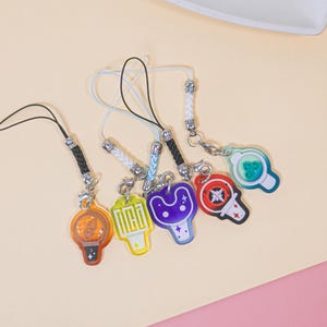 Llavero acrílico mini con barra de luz Kpop imagen 4