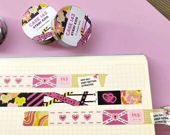 Stray Kids Case 143 Washi Tape | Kpop Journal Deco Bujo Planner | Creative Cookie