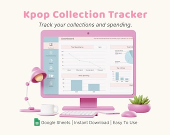 KPOP Collection Tracker | Google Sheet Spreadsheet | Creative Cookie