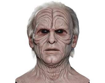 Silicone Mask | Darth Sidious Emperor Palpatine Haired Star Wars Halloween Mask