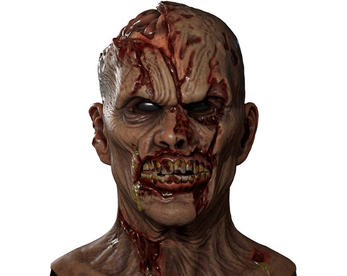 Silicone Mask | Realistic Zombie Halloween Mask