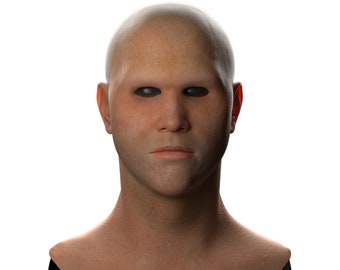 Máscara de silicone | Máscara de disfarce masculino jovem realista