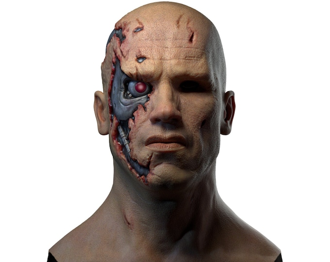 Silicone Mask | Terminator Arnold Halloween Mask