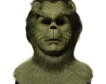 Silicone Mask | Christmas Grouch Halloween Mask