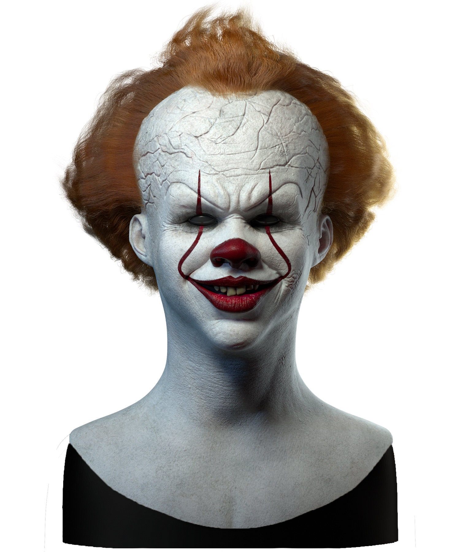 Ripley - MASCARA REALISTA DE LATEX PERSONAJE IT, PENNYWISE, DISFRAZ