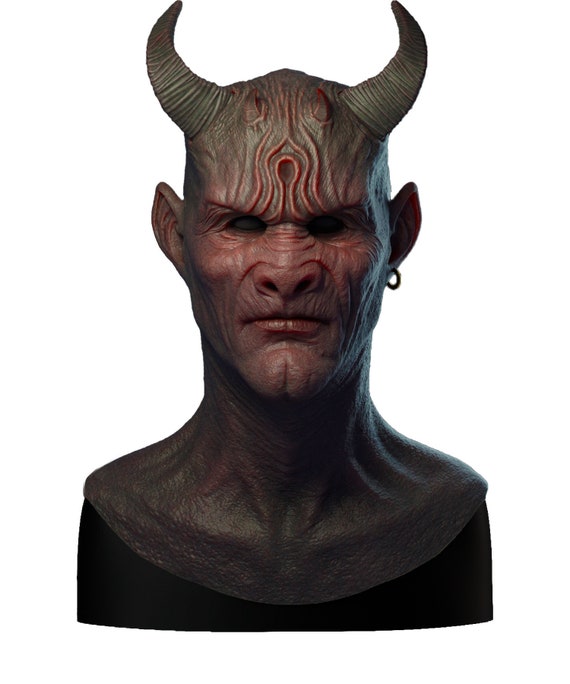 Silicone Mask Realistic Demon Halloween Mask - Etsy