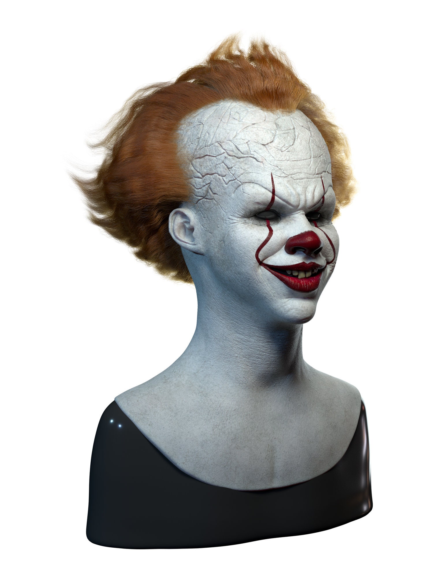 Ripley - MASCARA REALISTA DE LATEX PERSONAJE IT, PENNYWISE, DISFRAZ