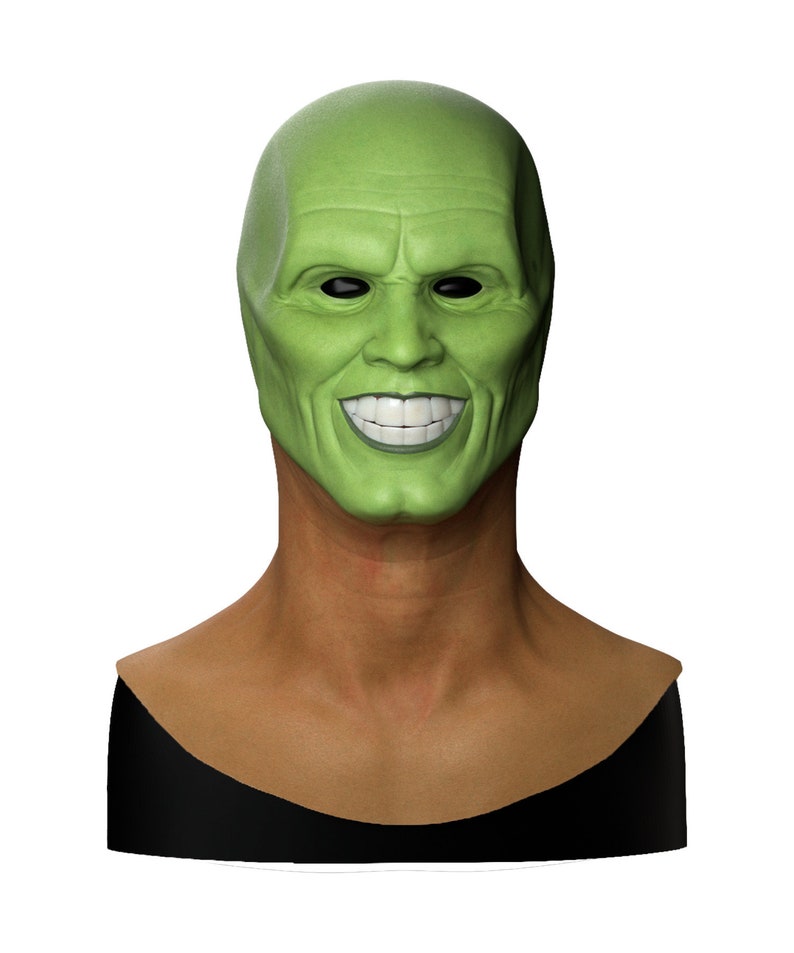 Silicone Mask Jim Carrey The Mask Halloween Mask Etsy