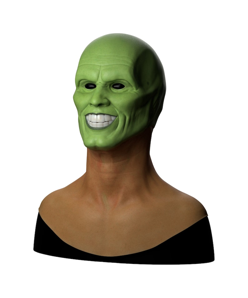 Silicone Mask Jim Carrey The Mask Halloween Mask Etsy