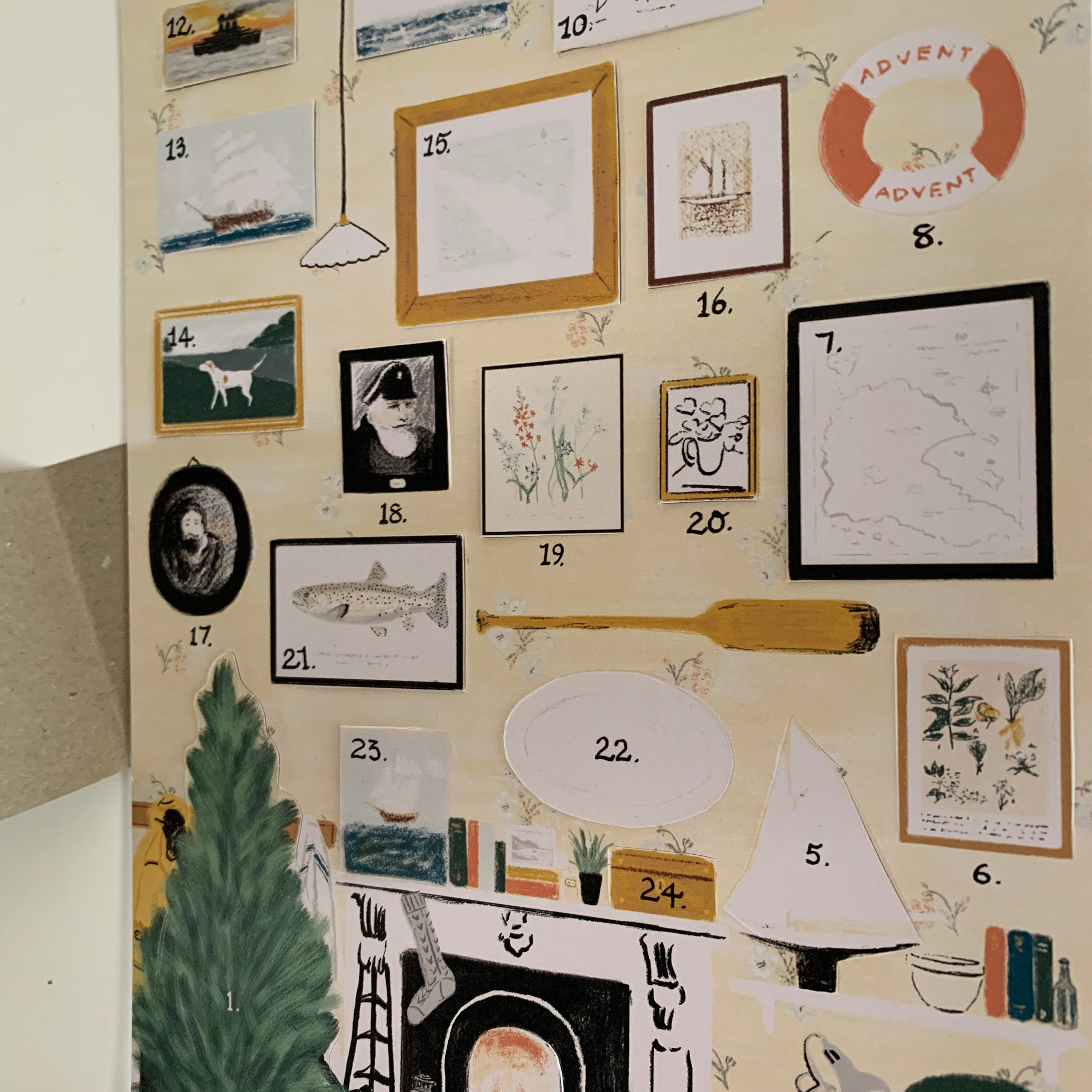 Advent Calendar Fisherman s Cottage Etsy