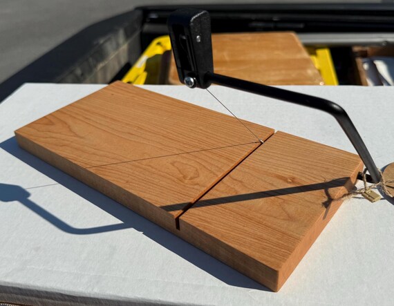 Maple Cheese Slicer w/ Black hardware, Charcuterie Cheese slicer
