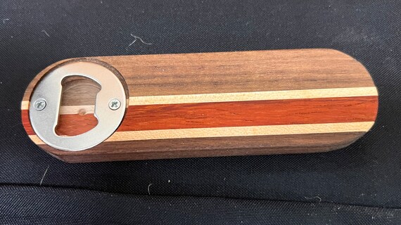 Wooden bottle opener