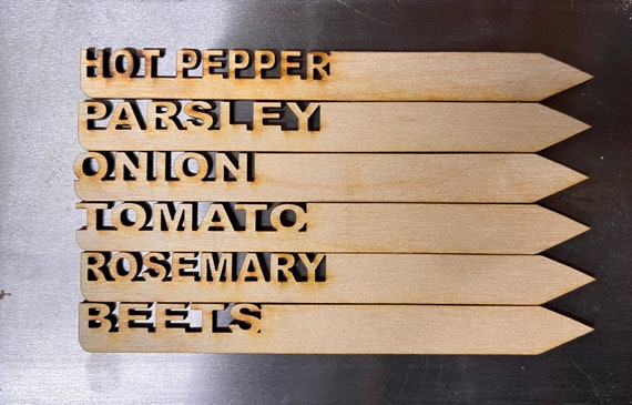 Garden Stakes / Wood Markers / Stakes / Plant Markers / Stakes for any Vegetables herbs or other plants