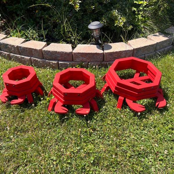 Crab planter / plant stand