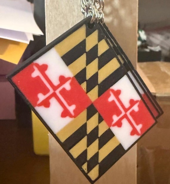 Maryland Flag Keychain