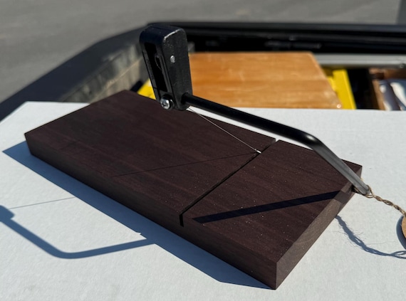 Walnut Cheese Slicer w/ Black hardware, Charcuterie Cheese slicer