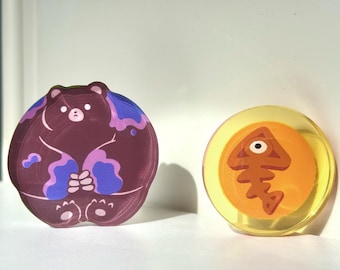 Mr.Grizz fish eggs Salmon run Standees
