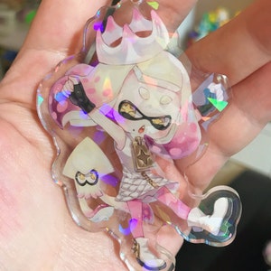 Pearl & Marina DLC keychain shiny Double sided