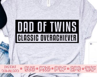 Download Dad Of Twins Svg Etsy