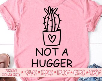 Not A Hugger Svg Etsy