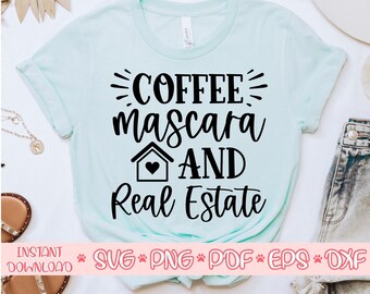 Download Coffee Mascara Real Estate Svg Etsy