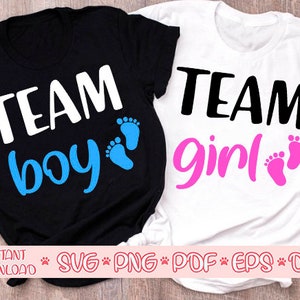 SVG de equipe menino, SVG de equipe feminina, SVG rosa ou azul, SVG de menino ou menina, SVG de revelação de gênero, SVG de anúncio de bebê, SVG de revelação de gênero rosa ou azul
