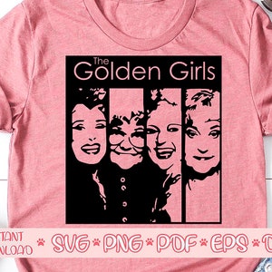 Gouden meisjes SVG, de gouden meisjes, gouden meisjes shirt, gouden meisjes cricut, Golden Girls design, gouden meisjes gesneden bestand, shirt SVG-bestand voor cricut