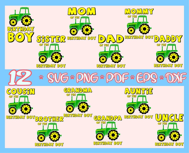 Download Clip Art Art Collectibles Tractor Birthday Svg Tractor Shirt Svg Farm Birthday Svg Farm Birthday Party Birthday Boy Svg Country Birthday Svg Tractor Svg Files Cricut
