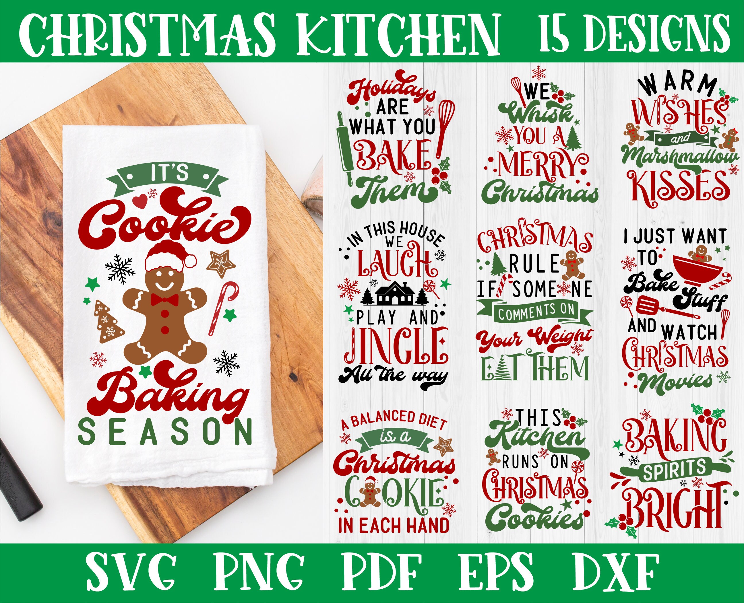 Funny Christmas Kitchen Tea Towel, Holiday Kitchen Towel, Christmas Dish  Towel, Christmas Party Towel