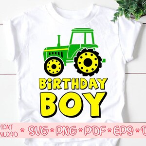Tractor birthday svg,Tractor shirt svg,Farm birthday svg,Farm birthday party,Birthday boy svg,Country birthday svg,Tractor svg for cricut