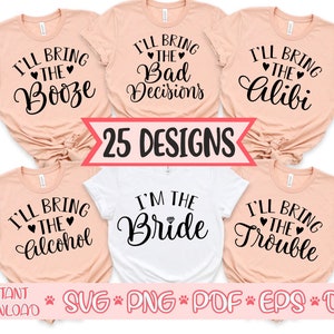 Porto l'alcol svg,Migliori amici camicie svg,Addio al nubilato pacchetto festa svg,Hen Party svg,Addio al nubilato file tagliato